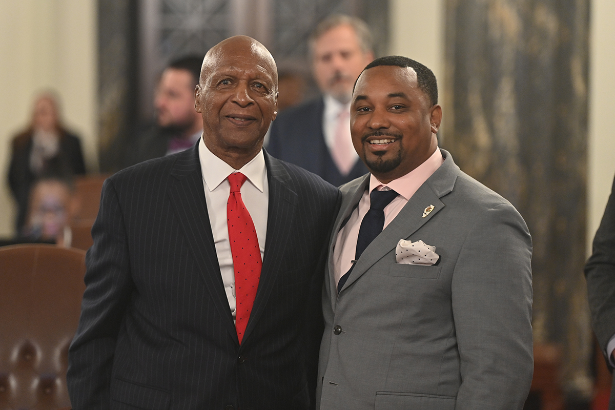 Jesse White and Sen. Preston