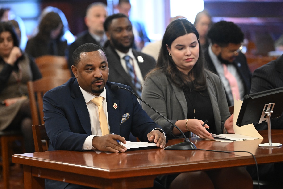 State Senator Willie Preston in a committee